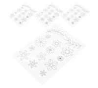 Amosfun 4pcs Outil de Positionnement de Coordonnées en Bois Beige pour Quilling Feuilles de Quilling Recyclables et Résistantes pour Projets Créatifs