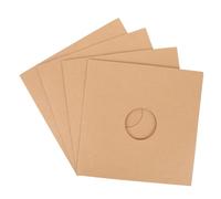 Amosfun 4pièces Pochettes Papier Kraft pour Albums Vinyles Protection des Disques Rangement Aéré pour Collection