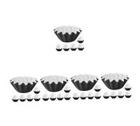 Amosfun 5 Ensembles Cachet De Cire Perles De Cire Parfumé sous Verres Dessous De Verres Petites Doublures De Cire Doublures en Papier Ciré Papier Couché 210gpet 50 Pièces * 5