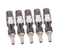 Amosfun 5 Ensembles Mandrin de Gonflage Verrouillable pour Jauge de Pression Pneu Connecteur Rapide et Kit pour Voiture et Camion Fixation Étanche et Précise