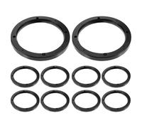 Amosfun 5 Paires Entretoise de Montage pour Haut-Parleur de Voiture 6 | Anneau D'espacement Noir, pour Portière et Système Audio, des Vibrations, Usage Automobile
