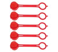 Amosfun 5 Pièces Capuchon en Plastique Réutilisable de Protection Hydraulique Rouge Prévient les Défaillances de Connexion pour Clé Hydraulique et Cric pour Réparation Navale et Rangement
