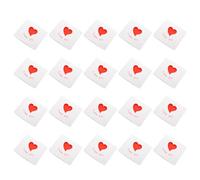 Amosfun 50 Cartes de Vœux en Papier Découpé Créatif Rouge Cœur Cartes de Bénédiction pour Fêtes et Anniversaires Manuscrites pour Occasions Spéciales