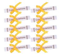 Amosfun 50 Pièces Figurine de Remise de Diplôme, Mini Parchemin | Ornement de Certificat, Style Simple et Délicat, pour Fête de Remise de Diplôme et Mini Scène Couleur Aléatoire