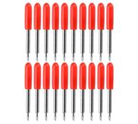 Amosfun 50 Pièces Lame de Découpe pour Traceur de Vinyle, Outil de Découpe de Vinyle 45°, Acier au Tungstène, Rouge, Réglage Manuel, sans Zones Manquées, pour Film Réfléchissant et Carton