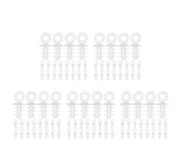 Amosfun 500 Pièces Capuchons Décoratifs pour Pendentifs Boule, Plastique, | Accessoire Suspendu Transparent à Pointes, Protège la Partie Supérieure, Installation Simple, pour Écoles et Commerces
