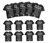 Amosfun 50pièces Fiche Entretien pour Vêtements Étiquette de Lavage pour Chemise Guide de Nettoyage Shirt Étiquettes de Nettoyage pour Confection