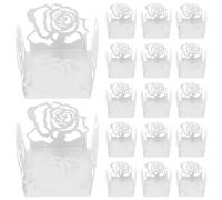 Amosfun 50pièces Support Chocolat Décoratif Papier Avec Motif Dentelle Pour Mariages Anniversaires Et Fêtes Élégant Pour Truffes Et Bonbons