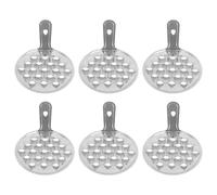 Amosfun 6 Grattoirs à Nouilles en Acier Inoxydable Argenté, Ustensiles Cuisine Multifonctions pour Racler Gelée et Nouilles Froides, Kit 6 Pièces pour Usage Domestique et Professionnel