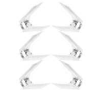 Amosfun 6 Pièces Lot de Fourchettes Rotatives Acier Inoxydable pour Rôtisserie Fourchettes Robustes pour Poulet Dinde et Viande Compatibles Four et Friteuse à Air Ustensiles de Grillades