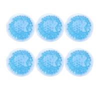 Amosfun 6 Pièces Pack Chaud-froid Sacs de Gel Ronds en Pvc Bleu pour Thérapie de Rééducation et Soulagement des Douleurs