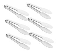 Amosfun 6 pièces Pinces Buffet Acier Inoxydable Pinces pour Apéritifs et Desserts Robustes et Faciles à Utiliser Ustensiles de Service pour Cuisine et Traiteur