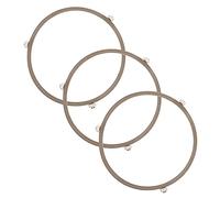 Amosfun 6 Pièces Plateau Tournant Pour Four à Micro-ondes Roue De Plateau De Plat De Micro- Plateau à Assiettes à Rouleaux Pour Micro-ondes Support Plaque Micro-ondes Blanche Plastique