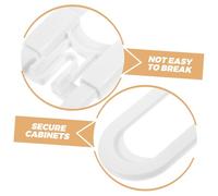 Amosfun 6 Pièces Serrures U Réglables pour Sécurité Garçon Fille Loquets Antidérapants pour Tiroirs Placards Réfrigérateur et Verrous Polyvalents Abs Sans de