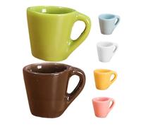 Amosfun 6 Pièces Tasse De Simulation Jouets De Maison De Poupée pour Enfants Accessoires De Café Miniatures Accessoires De Cuisine De Maison De Poupée Miniatures De Maison De Poupée Résine