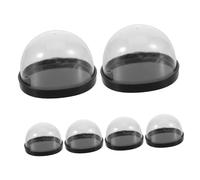 Amosfun 6 Pièces Transparent Mini Cloche Dome for DIY Crafts Plant Cloche Decor Mini Terrarium Display Cover Dustproof Spherical Dome for Tabletop Keepsakes and Holiday Decorations