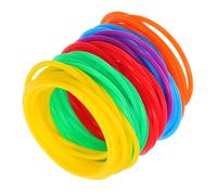 Amosfun 60 Pièces Bande de cheveux de gelée bracelet bracelet bandes de poignet en silicone Accessoires de fête attache-cheveux Gel de silice