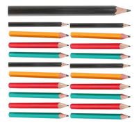 Amosfun 60 Pièces Crayons Courts en Plastique, Écriture, Notes et Dessin | Format Compact, Prise en Main Confortable, Gomme Souple Incluse, pour Poche, Carnet et Croquis Couleur Aléatoire