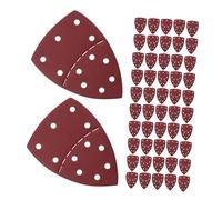 Amosfun 60 Pièces Triangle Papier Abrasif Autoagrippant de Ponçage pour Bois et Mobilier Compatible Ponceuse Détachable pour Rénovation et Bricolage