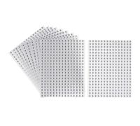 Amosfun 6000 Autocollants Ronds Numérotés 0-9, Papier Adhésif Noir et Blanc, 2 Feuilles de Chaque Chiffre, pour Organisation Bureau et Classement Intérieur