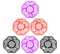 Amosfun 6pcs Capuchons de Pédale D'effet Guitare Électrique en Plastique, Installation Facile et Design Élégant, Protège les Boutons de Footswitch pour Toutes Occasions