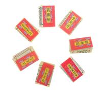 Amosfun 7pièces Micro Décoration Bouddhiste Petit Charme Spirituel Ornements Sacrés Miniature Décoration Écriture Miniature pour Votre Espace