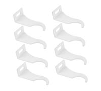 Amosfun 8 Pièces Crochets de Radiateur en Acier Plastifié Blanc