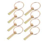 Amosfun 8 Pièces Kit Goupilles de Sécurité Verrouillables pour Remorques Tracteurs Tondeuses et Chariots Verrouillage Robuste Vol et Résistance Aux Intempéries