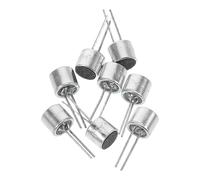 Amosfun 8 Pièces Microphones à Électret 6050 Broches, Capteur Sonore Haute Sensibilité en Aluminium, Microphone à Activation Vocale pour Systèmes de Sécurité et Boutiques, Inserts