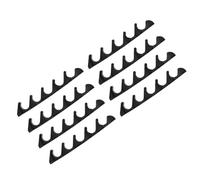 Amosfun 8 Pièces Réglage Dossier Chaise Longue Extérieur Noir Support à Positions Clip Ajustement Hauteur Mécanisme Robuste et Portable pour Mobilier Jardin