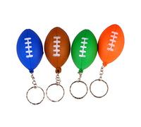 Amosfun 9 Pcs PU Mousse Rugby Pendentif Porte-Clés Doux Rugby Pendentif Porte-Clés Créatif Pendentif Porte-Clés (Couleur Mélangée Rugby)