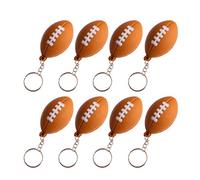 Amosfun 9Pcs Ballon de Rugby Porte-Clés de Football pour Les Garçons Gymnase Porte-Clés Prix pour Les Enfants (Café Rugby)