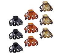 Amosfun 9pcs Pinces à Cheveux Pieuvre en Plastique sans Dommage pour Cheveux, Griffes Solides pour Tenue Quotidienne, Accessoires pour Femmes et Amis