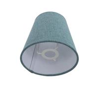 Amosfun Abat-jour Cylindrique en Tissu Vert pour Lampe de Table, Petit Abat-jour Décoratif, Compatible Lampe de Bureau et Applique Murale, Ambiance Lumineuse Chaleureuse pour Chambre