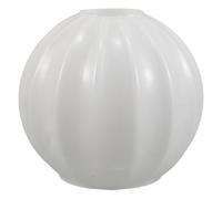 Amosfun Abat-jour en Verre Texturé E27 Rond 140 Mm, Abat-jour de Remplacement en Verre Sodocalcique à Rayures, Couvercle Décoratif Blanc pour Plafonniers, Appliques Murales et