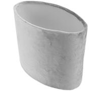 Amosfun Abat-jour Ovale en Tissu Doublure Velours Blanc, Facile à Installer, Éclairage Diffus Décoratif pour Salon ou Chambre Élégante