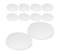 Amosfun Abat-jour pour Spot 10 Pièces en Acrylique Transparent 4 Pouces Épaisseur 2 Mm, Cache-ampoule pour Éclairage Intérieur et Extérieur, Couverture Lumineuse Résistante et