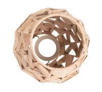 Amosfun Abat-jour Tissé En Jacinthe Rustique Abat-jour Mural Culot E27 Fait À La Main Pour La Décoration Intérieure