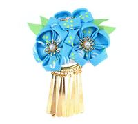 Amosfun Accessoire De Cheveux Style Japonais Kimono Pince À Cheveux Fleurie Pour Hanfu Barrette Avec Glands DéCoration Traditionnelle 7.00X7.00X3.00Cm