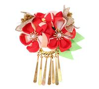 Amosfun Accessoire Kimono ÉPingle À Cheveux Fleurs En Tissu Doux Pince À Cheveux Traditionnelle Pour Femmes DéCoration ÉLéGante Pour Mariages Et Cosplay
