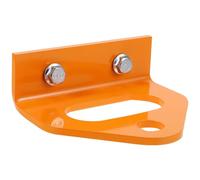 Amosfun Adaptateur D'attelage Robuste en Métal Orange pour Tondeuse à Gazon, Crochet de Remorquage Polyvalent, Accessoire D'attelage pour Remorque, Fixation Sécurisée pour Usage Extérieur