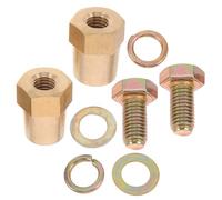 Amosfun Adaptateurs de Pôles de Batterie M10 à Filetage Interne en Cuivre, Connecteurs de Borne de Batterie Automobile Positifs et Négatifs pour Installation Rapide et Sécurisée sur