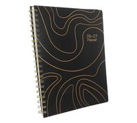 Amosfun Agenda Hebdomadaire 2026 Grand Espace D'écriture Reliure Double Spirale A4 Gestion du Temps Calendrier Mensuel et Hebdomadaire Portable pour École et Maison