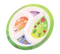 Amosfun Assiette Compartimentée Contrôle des Portions pour Adultes Réutilisable Légère Sections pour Repas Équilibrés Adaptée Aux Besoins Diététiques et Service