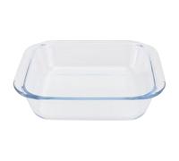 Amosfun Assiette de Service en Verre Blanc Haute Résistance, Plat Cuisson pour Four et Micro-Ondes, pour Gratins et Plats Rôtis