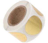 Amosfun Autocollants Facile à Utiliser Ronds en Pvc Adhésif Or à Gratter Système de Récompense pour Garçon et Filles, pour Marque-pages et Étiquettes