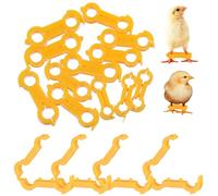Amosfun Bague de Correction pour Jambe de Poussin, Lot de 12, Ajustement Confortable, Améliore la Stabilité, Plastique PVC Robuste, Plusieurs Tailles, pour Petits Oiseaux