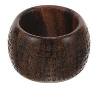 Amosfun Bague pour Pouce en Bois de Santal Tigre Bague Bouddhiste Gravure Sutra du Cœur pour Homme et Femme Bijou Décoratif Vintage Adapté Quotidien