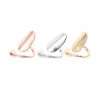 Amosfun Bagues à Ongles en Alliage 3 Pièces, Anneaux Détachables pour Ongle du Bout, Finition Dorée Argentée et Rose, Accessoires Nail Art pour Femmes, Bijoux Manucure et Fêtes