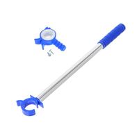 Amosfun Baguette D'ouverture pour Fenêtre Puits de Lumière, Perche en Aluminium Anodisé Épaissi Argenté, Tirette de Store Enrouleur, Tige de Réglage Polyvalente pour Intérieur